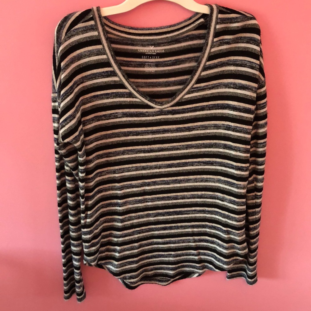American eagle striped long sleeve